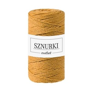 Sznurki Outlet 3PLY 3mm 100m Musztardowy