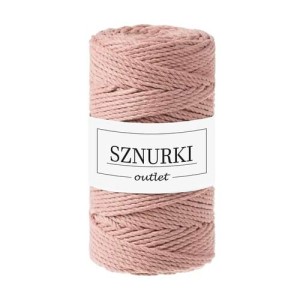 Sznurki Outlet 3PLY 3mm 100m Różowe złoto