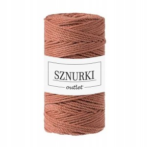 Sznurki Outlet 3PLY 3mm 100m Terracotta