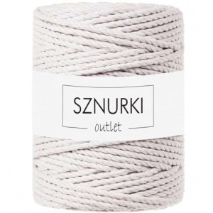Sznurki Outlet 3PLY 5mm 100m Księżycowy