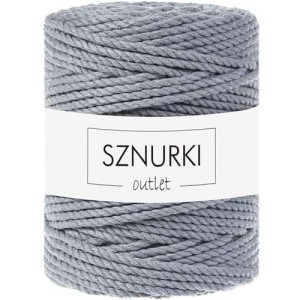 Sznurki Outlet 3PLY 5mm 100m Stalowy