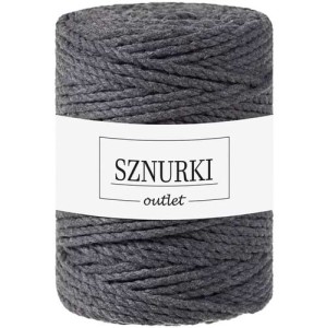 Sznurki Outlet 3PLY 5mm 100m Grafitowy