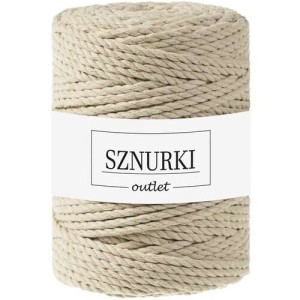 Sznurki Outlet 3PLY 5mm 100m Beżowy