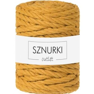 Sznurki Outlet 3PLY 9mm 30m Musztardowy