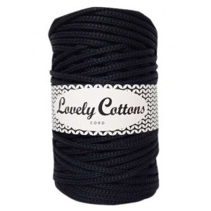 Lovely Cottons Sznurek Poliestrowy 5mm 100m Czarny