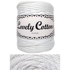 Lovely Cottons Sznurek Poliestrowy 3mm 100m Biały