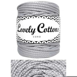 Lovely Cottons Sznurek Poliestrowy 3mm 100m Jasny szary