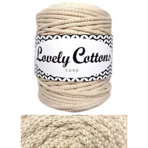 Lovely Cottons Sznurek Poliestrowy 3mm 100m Lniany Jasny
