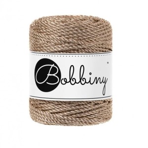 Bobbiny Metaliczny Szampański 3 mm (3PLY)