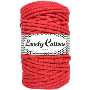 Lovely Cottons Sznurek pleciony 5mm 100m Koralowy