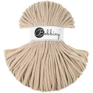 Bobbiny Ciepły Beż 5mm (pleciony)