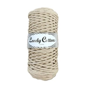 Lovely Cottons Piaskowy 3 mm pleciony 100m