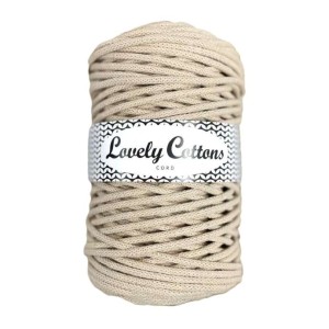 Lovely Cottons Piaskowy 5 mm pleciony 100m