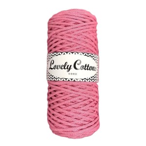 Lovely Cottons Różowy 3 mm pleciony 100m