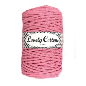 Lovely Cottons Różowy 5 mm pleciony 100m
