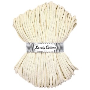 Lovely Cottons Pleciony 9mm 100m Naturalny