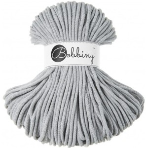 Bobbiny Jasny szary 5mm (pleciony)