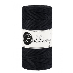Bobbiny Czarny 3 mm (skręcany)