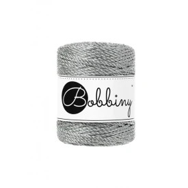 Bobbiny Metaliczne srebro 3 mm (3PLY)