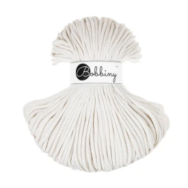 Bobbiny Złamana biel 5mm (pleciony)