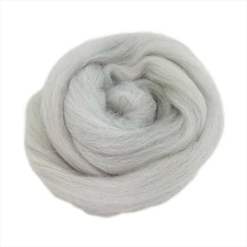 Wełna czesankowa Melanż Srebrny (50g - 500g)