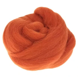 Wełna czesankowa Pomarańczowy (50g - 500g)
