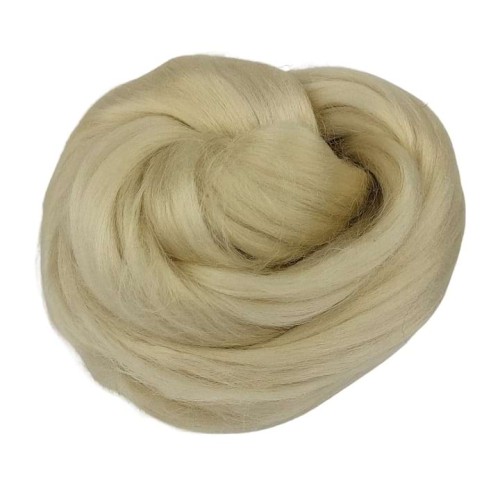 Czesanka wiskozowa blond perłowy 50g