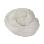 Czesanka wiskozowa 50g Biała