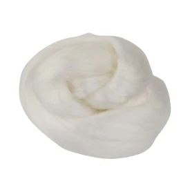 Czesanka wiskozowa 50g Biała