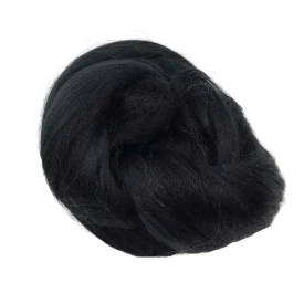 Czesanka wiskozowa 50g Czarny