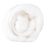 Wełna czesankowa Biała - Śnieżna (50g - 100g)