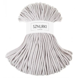 Sznurki Outlet Pleciony 5mm 100m Księżycowy