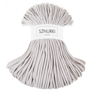Sznurki Outlet Pleciony 5mm 100m Księżycowy