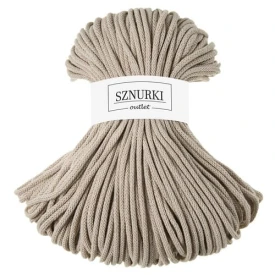 Sznurki Outlet Pleciony 5mm 100m Beżowy