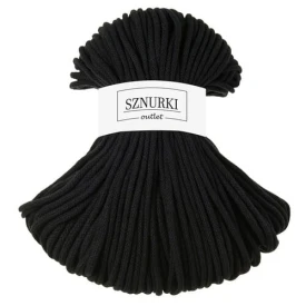 Sznurki Outlet Pleciony 5mm 100m Czarny