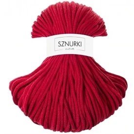 Sznurki Outlet Pleciony 5mm 100m Czerwony