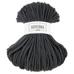Sznurki Outlet Pleciony 5mm 100m Grafitowy
