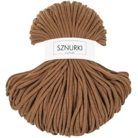 Sznurki Outlet Pleciony 5mm 100m Karmelowy