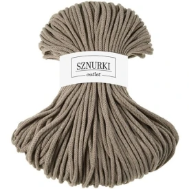 Sznurki Outlet Pleciony 5mm 100m Kawowy