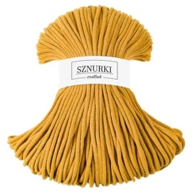 Sznurki Outlet Pleciony 5mm 100m Musztardowy