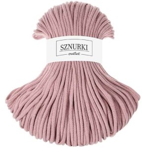 Sznurki Outlet Pleciony 5mm 100m Różowe złoto