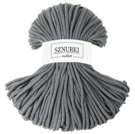 Sznurki Outlet Pleciony 5mm 100m Stalowy