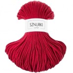 Sznurki Outlet Pleciony 3mm 100m Czerwony
