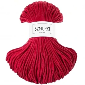Sznurki Outlet Pleciony 3mm 100m Czerwony
