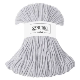 Sznurki Outlet Pleciony 3mm 100m Jasny szary