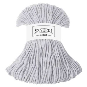 Sznurki Outlet Pleciony 3mm 100m Jasny szary