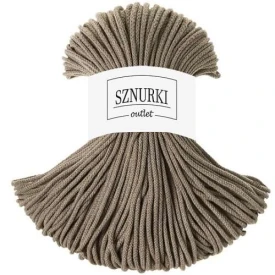 Sznurki Outlet Pleciony 3mm 100m Kawowy