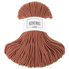 Sznurki Outlet Pleciony 3mm 100m Terracotta