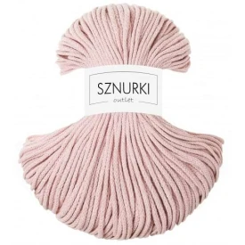 Sznurki Outlet Pleciony 3mm 100m Pastelowy róż
