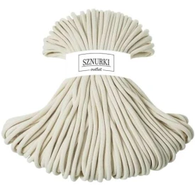 Sznurki Outlet Pleciony 9mm 100m Naturalny